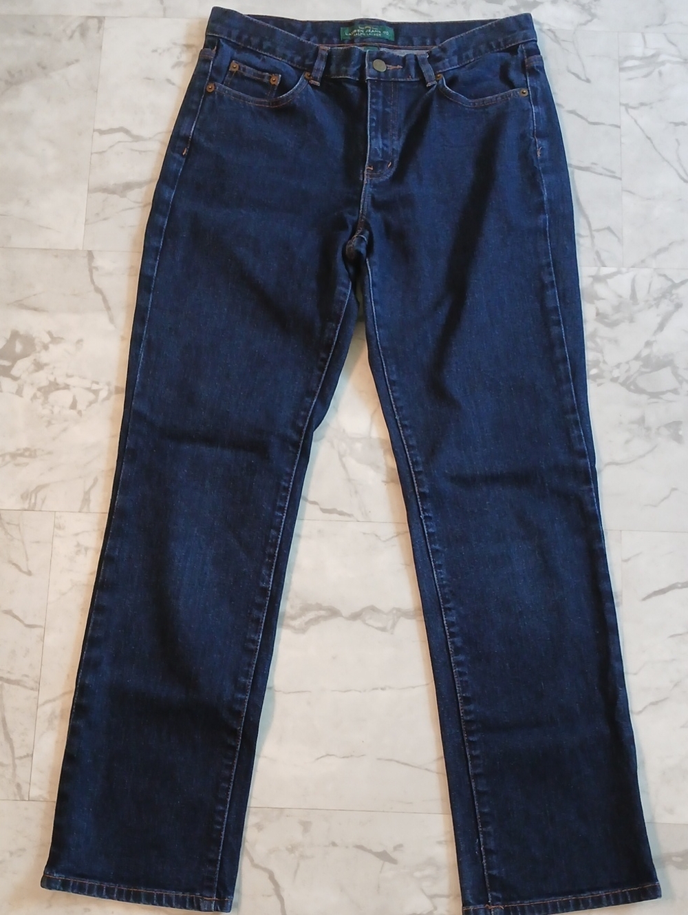 Ralph Lauren Dark Blue Straight Leg  Jeans Sz 8